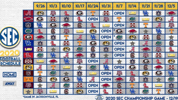 SEC 2020 Schedule